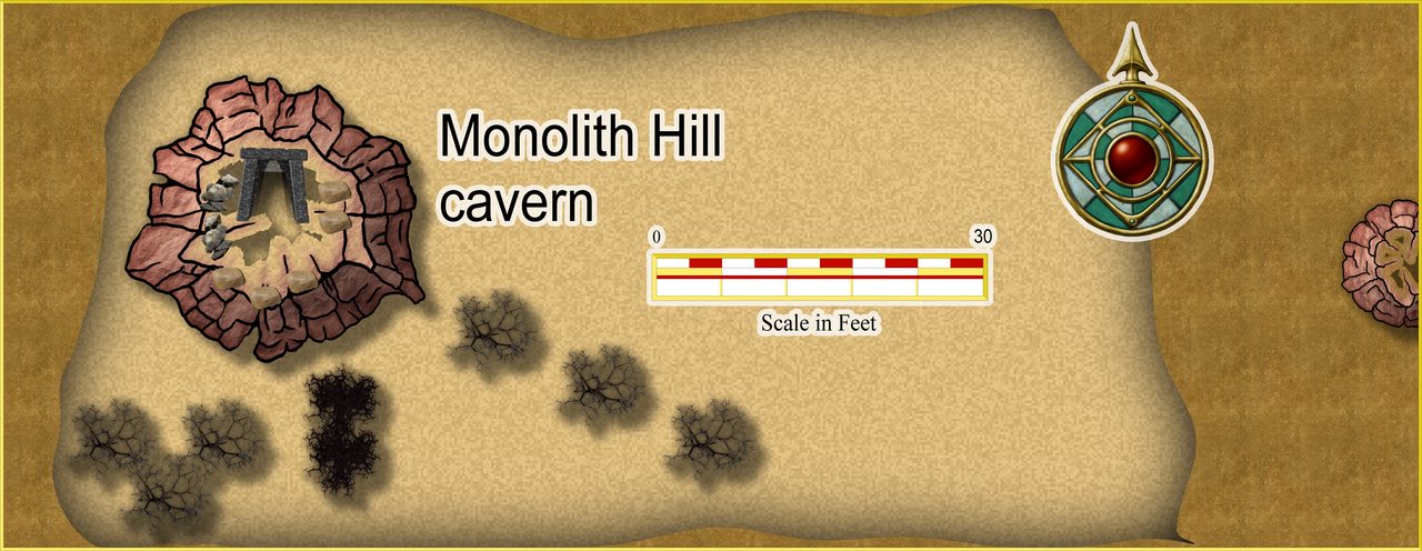 Nibirum Map: monolith hill cavern by JimP